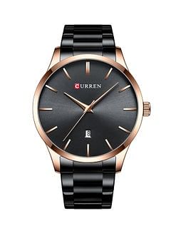 CURREN unisex Stainless Steel Analog Watch 8357 - 45 mm - Black