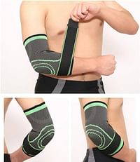 Elbow Support - Elastic Bandage Tennis Elbow Support Protection Basketball Running Volleyball Compression Adjustable Elbow Pads Clamp