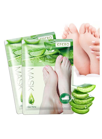 Foot Peeling and Exfoliating Mask, Dead Skin Removing Sock - Aloe Vera