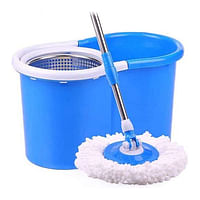 360 Degree Spin Mop Bucket with Plastic Basket