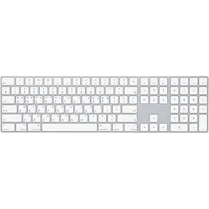 Apple Magic Keyboard With Wireless Rechargable Numeric Keypad (Korean) (MQ052KU/A) Silver
