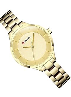 CURREN Women's Stainless Steel Analog Watch WT-CU-9015-GO#D2 - 26 mm - Gold