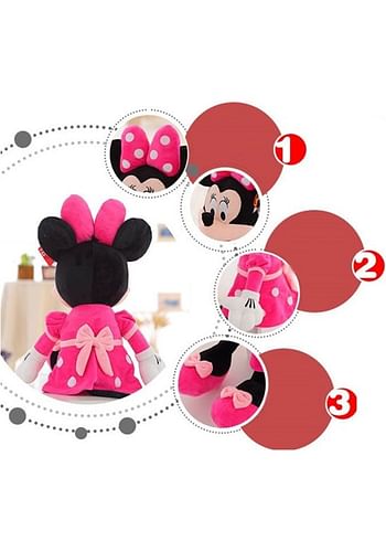 Pink Mouse Cute Cartoon Plush Toy Lovely Stuffed Toy for Kids Perfect for Birthday Gifts 60 cm