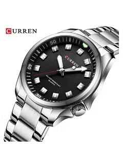 CURREN 8451 Men's Watch  Waterproof Watch Stainless Steel Quartz Business Wrist Watch