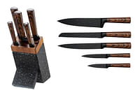 6-piece Knife Set with A Wooden Stand | Super Sharp Slicer | Kitchen Knife Set for Home| Knife Set with Stand | Knife Set | Chef Knife Professional | Kitchen Knives