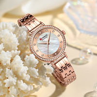 CURREN 9087 Original Brand Stainless Steel Band Wrist Watch For Women With Box.