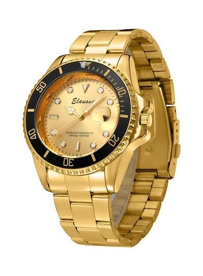 Elanova Men's Round Analog Wrist Watch