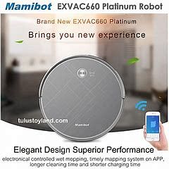 Mamibot Robot Vacuum Sweeping and Mopping 2in1 Vacuum Cleaner with 2800 Suction Power,370ML Water Tank, 3 Adjustable Suction Self-Charging for Pet Hair, Carpets and Hard Floors