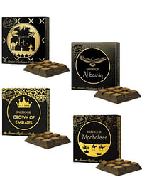 Pack of 4 Nabeel Ultimate Incense Bakhoor Collection Irth, Maghateer, Bashiq, Crown of Emirates