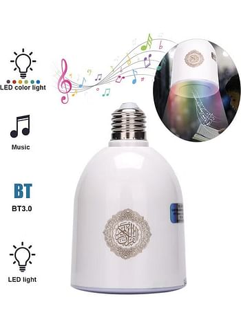 E27 Bluetooth Speaker LED Light, With Remote Control Multicolor