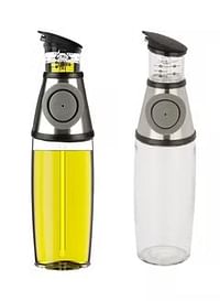 Generic Oil And Vinegar Dispenser Clear/Silver