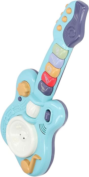 Electronic Musical Toy, Handheld Guitar for Children - Blue