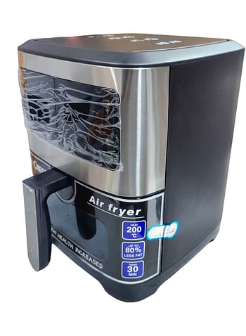 SILVER CREST Stainless Steel Digital Air Fryer 10L Performance Range 2200 Watt Rapid Air Convection Heating, KQZX08