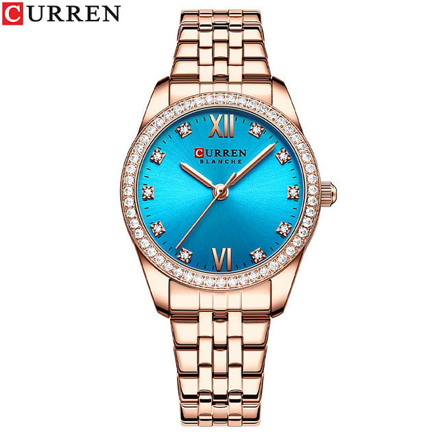 CURREN 9086 Original Brand Stainless Steel Band Wrist Watch For  Women With  Box .