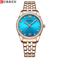 CURREN 9086 Original Brand Stainless Steel Band Wrist Watch For  Women With  Box .