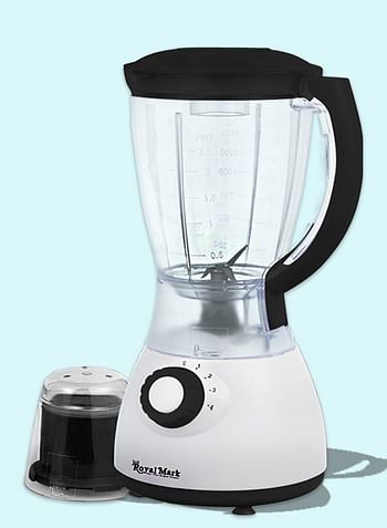 Royal Mark 2 In 1 Electric Blender With Grinder 1500 ML 350W RMB-334-A With Cyber Grill Maker 750 W CYSM2261 Black