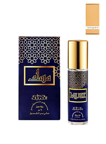 نبيل عطر زيتي  مسك 6 مل بالبكرة الدوارة