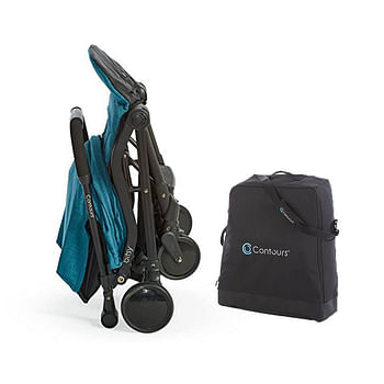 Contours Bitsy Compact Fold Stroller with Bitsy Bag Blue