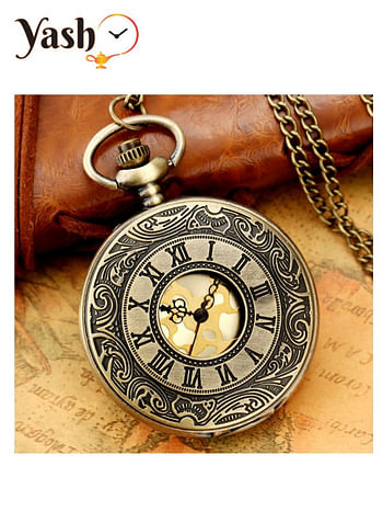 Yash Romanian Style Quartz Pocket Watches Collection Rom GLD LC