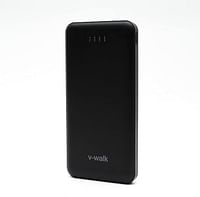 V-Walk 10000mAh ليثيوم بوليمر الثقيلة وبنك الطاقة طويل العمر ، مع كابل Micro-USB - أسود