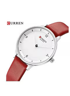 Curren 9039 Women Waterproof Wrist Watch Red