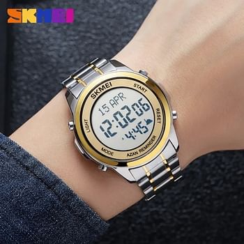 Skmei Men Electronic Watch Multifunctional Worship Watch Waterproof Watch Fashion Business Style For Men 2097 Gold /Silver