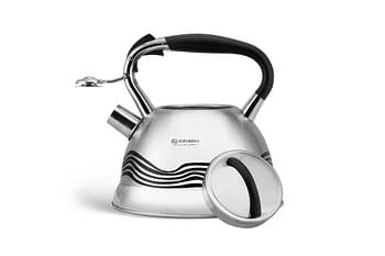 EDENBERG 3.0L Kettle with Nylon Handle | Stovetop Kettle for Water & Tea | Food Grade Stainless Steel Tea Kettle with Nylon Handle | Silver, 3.0L 