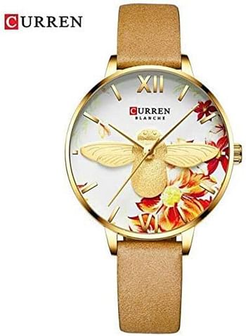 CURREN 9061 Stainless Steel Strap Quartz Watch for Women