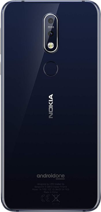 Nokia 7.1 5.8 Inch Android One UK SIM-Free Smartphone with 3 GB RAM and 32 GB Storage (Single Sim) - Blue