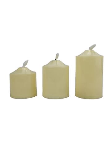 Flameless Candles Battery Operated Pillar Realistic And Bright Wax Electric Led Candle Set Pack Of 3 Electric Fake Candle In Warm White Candle Lights Candles Lamp Electric Led Tea Candle Light Sets