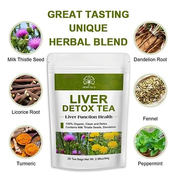 Organic Herbal Liver Cleansing Detox Tea