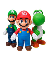 3 Pcs Trio Super Ario Inspired Action Figure Model Collectable Toy For Kids Birthday Movie Cartoon Cake Topper Theme Party Supplies MLY