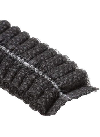 قبعات استحمام للاستعمال مرة واحدة 300 قطعة من جيساليف شبكة شعر غير منسوجة مقاس 19 بوصة أسود وأبيض وأزرق ثلاثي