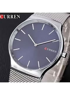 CURREN Men's Water Resistant Analog Watch 8256 Silver Blue