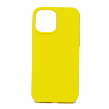 Max & Max iPhone 14 Magnetic Silicon Case, Support Wireless Charging, Shockproof Protection Smooth Grip Anti-Scratch, Camera Lens Protection Cover (Yellow)