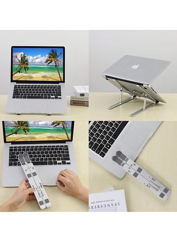 Aluminum Laptop Stand for Desk Adjustable Computer Holder Table,Home and Travel Notebook Stand