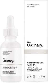 The Ordinary Niacinamide 10% + Zinc 1% Serum for Brightening, Oil Control and Skin Repairing - 30ml