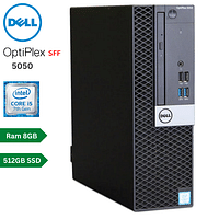 Dell OptiPlex 5050 SFF Intel Core i5-7th Gen Ram 8GB DDR4 512GB SSD Wired Keyboard & Mouse Windows 10 Pro