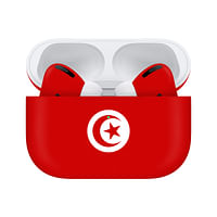 كافيار Airpods Pro (الجيل الثاني) غير اللامع علم تونس