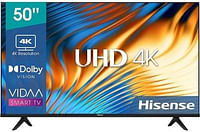 Hisense A6 Series 50 Inch 4K UHD Smart LED TV 50A61K