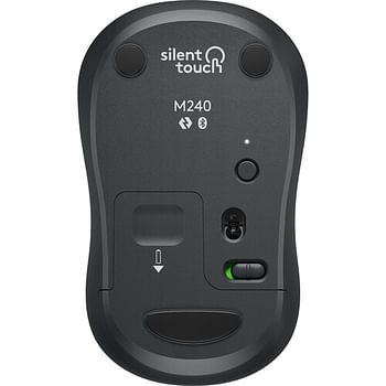 Logitech (M240) Silent Wireless Bluetooth Connectivity Mouse (910-007113) Graphite