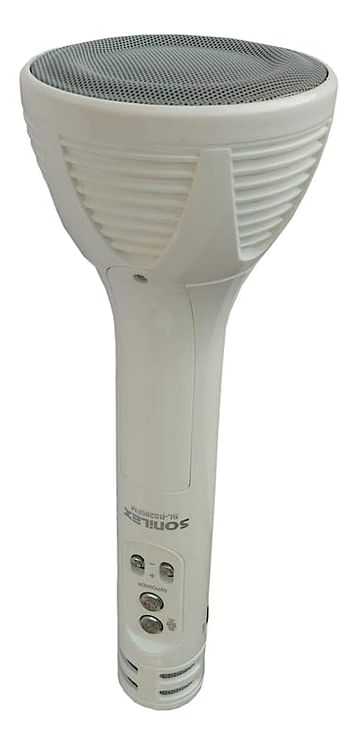 Sonilex TES SL-BS 269 Bluetooth Condenser Handheld Microphone Stand Speaker Audio Recording for Phones (White)