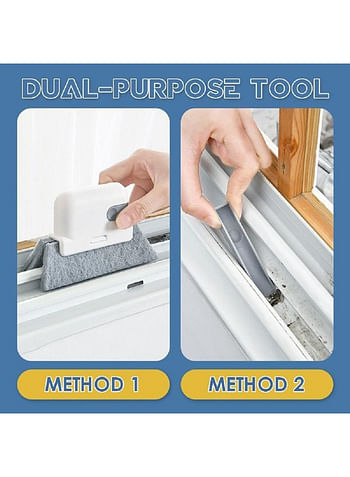 Window Groove Cleaning Brush Effortless Cleaning for Window Frames, Door Tracks, and Tight Spaces