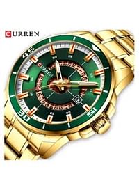 CURREN 8359 Men's Watch, Water Resistant Stainless Steel Quartz Business Wrist Watch