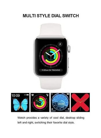 200.0 mAh Smart Watch T500 White