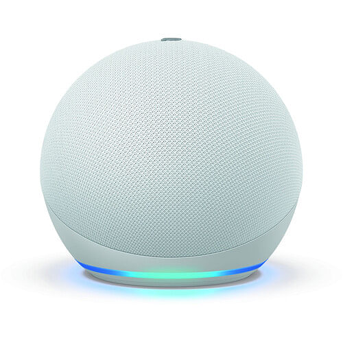 Echo Dot 4th Gen Bluetooth and Wi-Fi Connectivity Speaker Glacier White