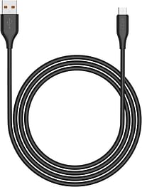 Lazor Flux USB to Micro-USB Charging Cable CM85 Black- 1m