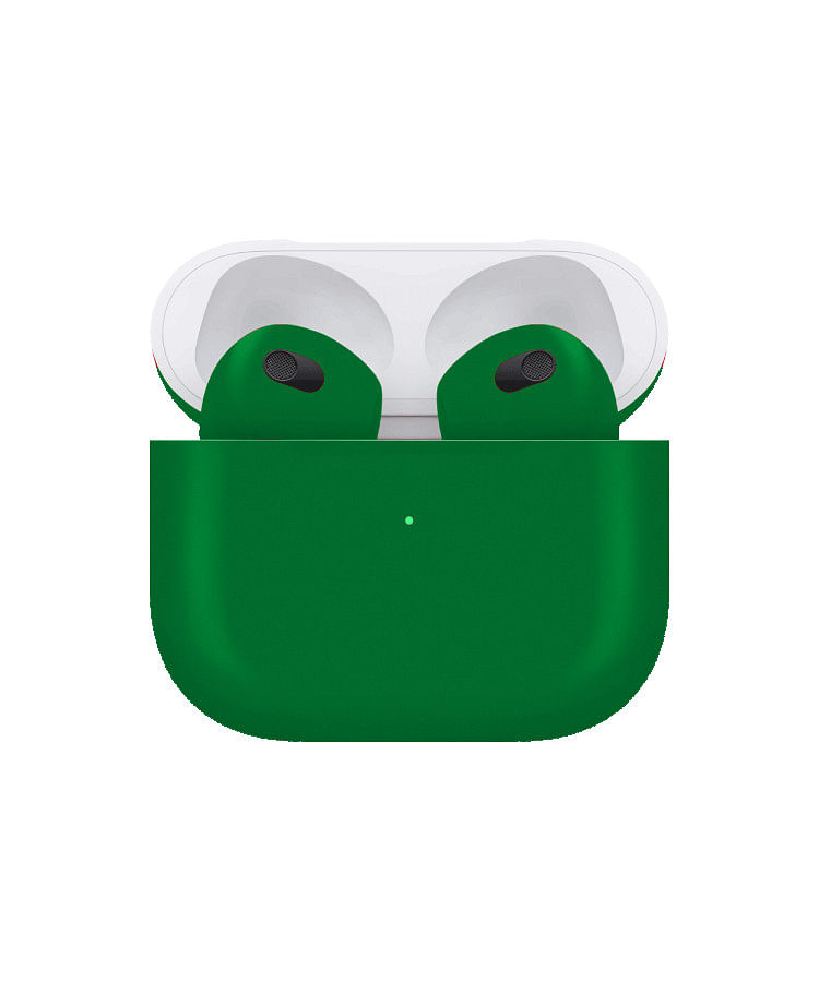 Apple Airpods (3rd Generation) Customized By Caviar Matte Billiard Green