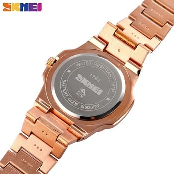 SKMEI Men Fashion Watch Stainless Steel Quartz Watch Waterproof Business Watch For Men 1794.