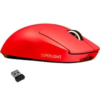 Logitech Wireless G Pro X Superlight Gaming Mouse (910-006782) Red